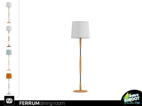 Sims 4 — Retro ReBOOT - Ferrum Floor Lamp by wondymoon — - Ferrum Dining Room - Floor Lamp - Wondymoon|TSR -