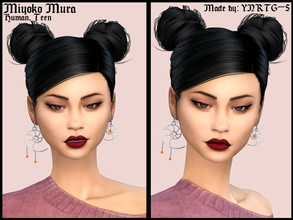 Sims 4 — Miyoko Mura by YNRTG-S — Miyoko is living the dream of a luxury city life; not an uncommon wish for a teenager.