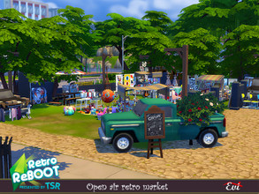 Sims 4 — Retro ReBOOT Open Air market by evi — The place where you can find everything fro the past
