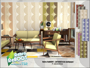 Sims 4 — Retro ReBOOT [D720]Circle by Danuta720 — - wallpapers - 7 swatches Created by Danuta720