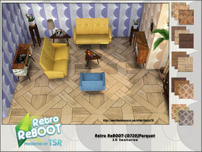 Sims 4 — Retro ReBOOT [D720]Parquet by Danuta720 — 15 textures Created by Danuta720