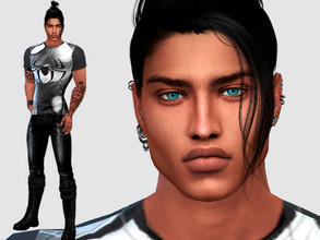 Sims 4 — Ruben Serra by DarkWave14 — Download all CC's listed in the Required Tab to have the sim like in the pictures.