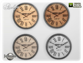 Sims 4 —  Asolga bedroom big wall  clock by jomsims —  Asolga bedroom big wall clock