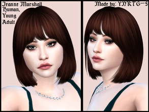 Sims 4 — Jeanne Marshall by YNRTG-S — Despite her feminine and luxurious style, Jeanne's greatest dream is to gain some
