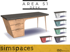 Sims 4 — Area 51 - desk by simspaces — Part of the Area 51 set: this desk is where you'll learn the answers to all of