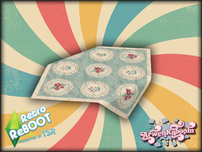 Sims 4 — Retro ReBOOT - Tablecloth by ArwenKaboom — Base game table cloth in 5 recolors. You can find all the items by