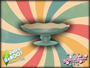 Sims 4 — Retro ReBOOT - Bowl by ArwenKaboom — Base game bowl in 6 recolors. You can find all the items by typing ReBOOT.