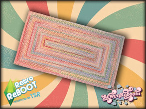 Sims 4 — Retro ReBOOT - Rug by ArwenKaboom — Base game rug in 4 recolors. You can find all the items by typing ReBOOT.