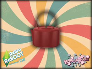 Sims 4 — Retro ReBOOT - Tea Pot by ArwenKaboom — Base game tea pot in 6 recolors. You can find all the items by typing