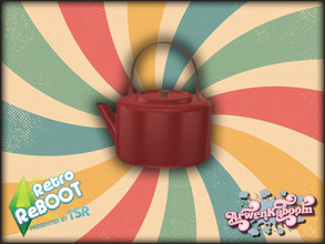 Sims 4 — Retro ReBOOT - Tea Pot II by ArwenKaboom — Base game tea pot in 6 recolors. You can find all the items by typing