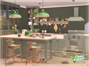 Sims 4 — Retro ReBOOT_Kitchen Enya Pt. 3 by ung999 — The last part of Kitchen Enya, all items are for decorative. Set