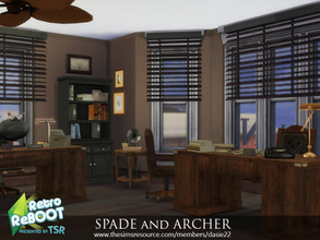 Sims 4 — Retro ReBOOT SPADE and ARCHER by dasie22 — SPADE and ARCHER is an office inspired by "The Maltese