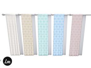 Sims 4 — Ocean Pearl curtains left by Lucy_Muni — Curtains in 5 swatches Sims 4 base game retexture