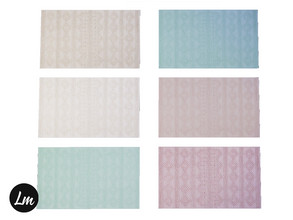 Sims 4 — Ocean Pearl rug by Lucy_Muni — Rug in 5 swatches Cats and dogs expansion pack required