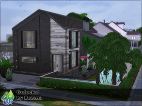 Sims 4 — Gulocka' by Bozena — The house is located in the Evergreen Harbor. -kitchen -livingroom and diningroom -2