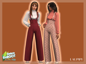 Sims 4 — Retro ReBOOT Jumpsuit - R4 by laupipi2 — Enjoy this new retro jumpsuit! New custom mesh, all LODs Base game