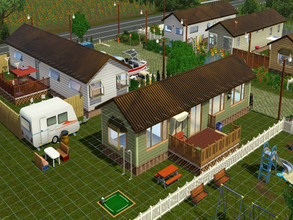 Sims 3 — Trailer Park  by afyt — Fully furnished american trailer park.