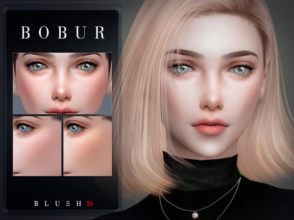 Sims 4 — Bobur Blush 26 by Bobur2 — Blush for female 8 colors HQ I hope you like it