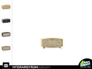 Sims 4 — Retro ReBOOT - Hydrargyrum Clock by wondymoon — - Hydrargyrum Bedroom - Clock - Wondymoon|TSR - Creations'2021