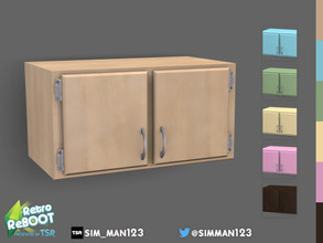 Sims 4 — RetroReBOOT - Merrit Wall Cabinet (Short) by sim_man123 — A short version of my Merrit Wall Cabinet - perfect
