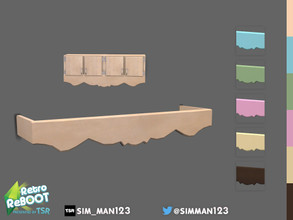 Sims 4 — RetroReBOOT - Merrit Window Trim by sim_man123 — A double-wide piece of trim to place under cabinets, over