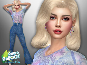 Sims 4 — Retro ReBOOT Elizabeth Wenzel by divaka45 — Go to the tab Required to download the CC needed. DOWNLOAD