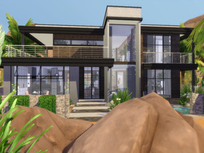Sims 4 — Alessa by Suzz86 — Modern Home featuring kitchen,breakfast bar,dining area and livingroom. 2 Bedroom 1 Bathroom