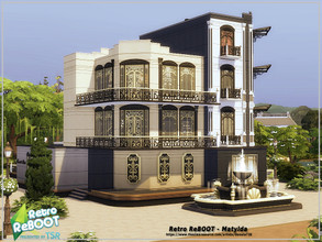 Sims 4 — Retro ReBOOT - Matylda [restaurant] by Danuta720 — Art-Deco style restaurant - created as part of Retro REBOOT