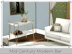 Sims 4 — This and That Mid Century Modern Bar by Chicklet — This set contains a little bit of this and some of that.