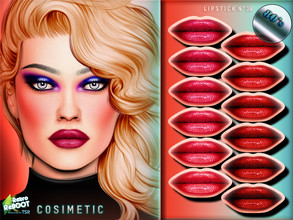 Sims 4 — COSIMETIC 80's Lipstick N39 by cosimetic — - This lipstick can use on all genders and from teen to elder. -