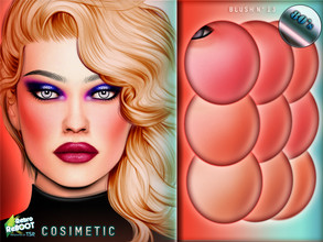 Sims 4 — Retro ReBOOT COSIMETIC 80's Blush N13 by cosimetic — - This blush can use on all genders and from teen to elder.