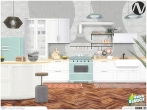 Sims 4 — Retro ReBOOT - April Kitchen by ArtVitalex — Kitchen Collection | All rights reserved | Belong to 2021