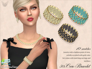 Sims 4 — Retro ReBOOT Coro Lucite Bracelet 50s (right hand) by feyona — This bracelet (right hand) is a part of the set