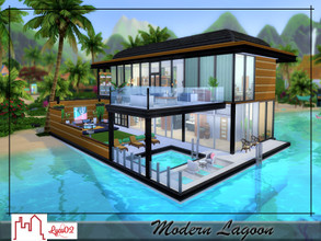 Sims 4 — Modern Lagoon by Lyca02 — Modern Lagoon by Lyca02 This build contains: 2 Floors Living Area Kitchen Area Dining