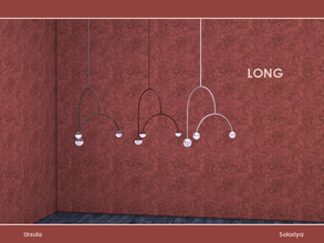 Sims 4 — Ursula. Ceiling Lights (long) by soloriya — Ceiling light, long version. Part of Ursula set. 3 color variations.