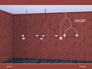 Sims 4 — Ursula. Ceiling Light (short) by soloriya — Ceiling light, short version. Part of Ursula set. 3 color