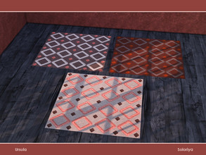 Sims 4 — Ursula. Rug by soloriya — Rug. Part of Ursula set. 3 color variations. Category: Decorative - Rugs.