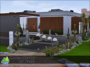 Sims 4 — Modern Shaddy by Bozena — The house is located in the Shady Acres. StrangerVille. -kitchen and diningroom