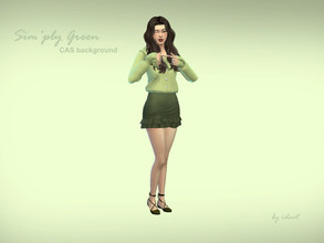 Sims 4 — Sim'ply CAS Background by idavt — Simple green CAS background, fades to a slightly darker shade towards the