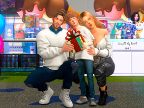 Sims 4 — My parents and I by couquett — Hi Little swetties, this a posepack for your sims, I really hope you like it and