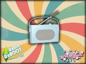 Sims 4 — Retro ReBOOT - Radio by ArwenKaboom — Base game functional radio. You can find all items by typing