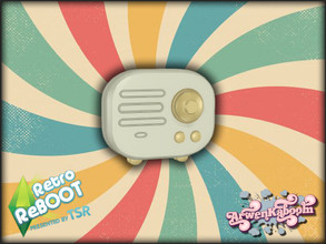 Sims 4 — Retro ReBOOT - Radio III by ArwenKaboom — Base game functional radio. You can find all items by typing
