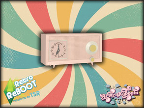 Sims 4 — Retro ReBOOT - Radio V by ArwenKaboom — Base game functional radio. You can find all items by typing