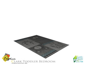 Sims 4 — Retro ReBOOT | Clark Rug by Onyxium — Onyxium@TSR Design Workshop Toddler Bedroom Collection | Belong To The