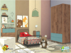 Sims 4 — Retro ReBOOT | Clark Toddler Bedroom by Onyxium — Onyxium@TSR Design Workshop Toddler Bedroom Collection |