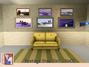 Sims 3 — ws Steel Paintings Color by watersim44 — Created for your Sims, new paintings. Different Pictures E p04/painting