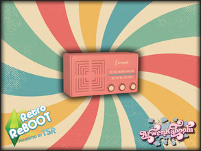 Sims 4 — Retro ReBOOT Radio XII by ArwenKaboom — Base game functional radio. You can find all items by typing