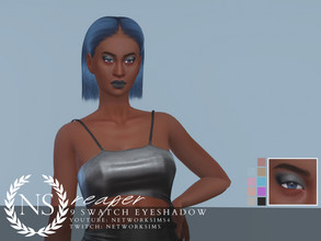 Sims 4 — Reaper Eyeshadow - Networksims by networksims — A dramatic eyeshadow in 9 colour swatches.