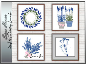 Sims 4 — Wall Art Picture Lavender by Sims_House — Wall Art Picture Lavender 8 options. 
