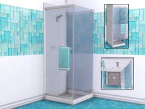 Sims 4 — Hold The Sunset Spa Shower by seimar8 — Bathroom shower. Part of Hold The Sunset Spa Bathroom set. Base Game